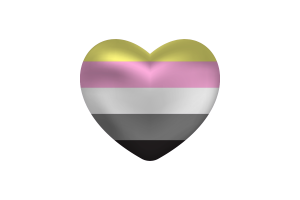 Love of Queerplatonic Heart Shape flag