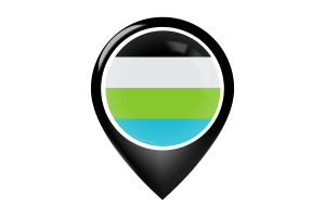 Quoisexual Flag Map Pin Icon flag