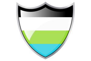 Shield with Flag of Quoisexual flag