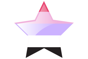 Reciprosexual Flag Star Icon flag