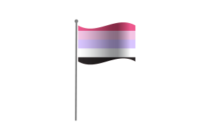 Waving Flag of Reciprosexual flag