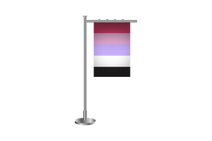 3d Reciprosexual Standing Flag flag