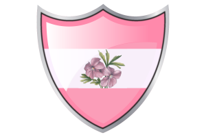 Shield with Flag of Sapphic flag