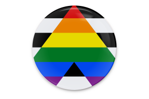 Straight Ally Flag Vector Art flag