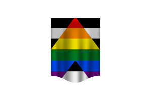 Straight Ally Flag Banner flag