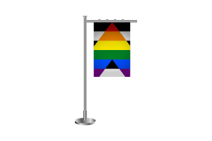 3d Straight Ally Standing Flag flag