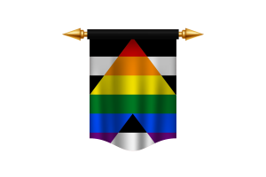 Straight Ally Flag Royal Banner flag