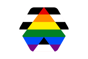 Straight Ally Flag Vector Illustration flag