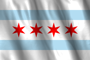National Flag of Chicago flag