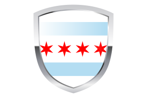 National Flag of Chicago Clipart flag