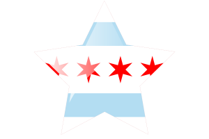 Chicago Flag Star Icon flag