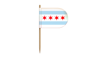 Chicago Flag for Desk, Table flag