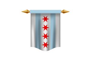 Chicago Flag Royal Banner flag