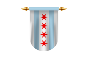 Chicago Flag Emblem Vector Images flag