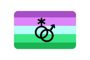 Toric Flag rounded Rectangle Vector Illustration flag