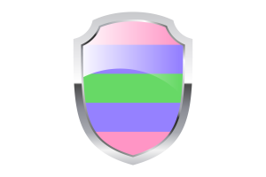 Trigender Shield Logo flag