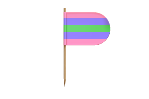 Trigender Flag for Desk, Table flag