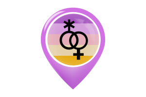 Icône de pin de carte du drapeau Trixic flag