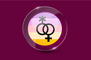 Bouton rond brillant du drapeau Trixic flag