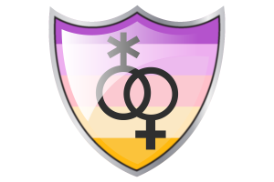 Bouclier avec le drapeau Trixic flag