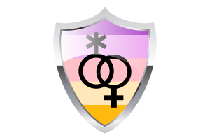 Drapeau Trixic avec bouclier médiéval flag