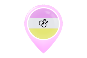 Twink Flag Map Pin Icon flag