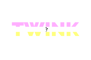 Twink Text Art flag
