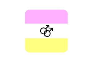 Twink Flag Square Rounded Shape flag