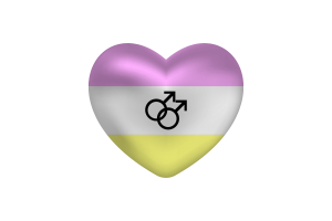 Love of Twink Heart Shape flag