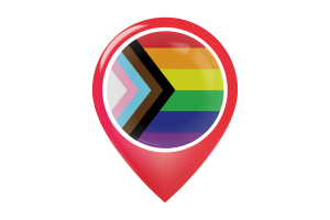 Icona Mappa della Bandiera Inclusivo flag