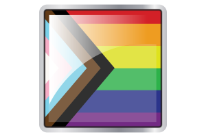 Icona Quadrata della Bandiera Inclusiva flag