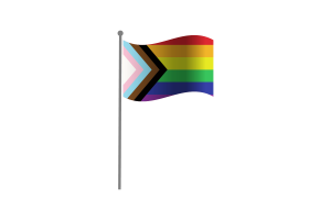 Bandiera Inclusiva che Sventola flag