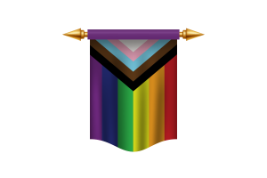 Striscione Reale della Bandiera Inclusiva flag