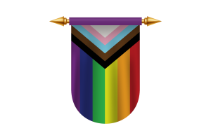 Immagini Vettoriali dell'Emblema della Bandiera Inclusiva flag