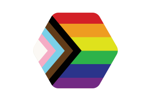 Illustrazione Vettoriale della Bandiera Inclusiva flag