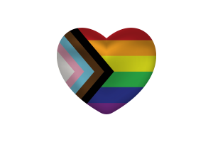 Amore della Forma Cuore Inclusiva flag