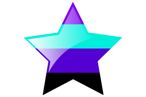Alexigender Flag Star Icon flag