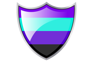 Shield with Flag of Alexigender flag