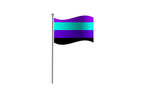 Waving Flag of Alexigender flag