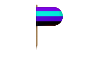 Alexigender Flag for Desk, Table flag