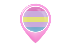 Icône de pin de carte du drapeau Aporagender flag