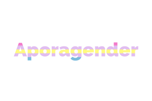 Art textuel Aporagender flag