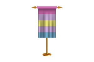 Drapeau cérémoniel Aporagender vectoriel gratuit flag