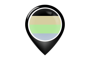 Cassgender Flag Map Pin Icon flag