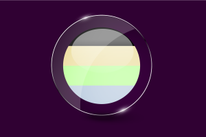 Cassgender Flag Glossy Round Button flag