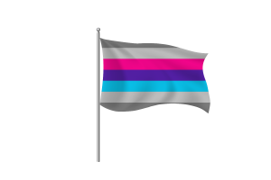 Demiandrogyne Flag symbol flag