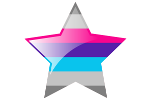 Demiandrogyne Flag Star Icon flag