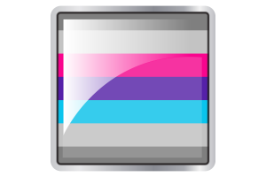 Demiandrogyne Flag Square icon flag