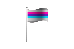Waving Flag of Demiandrogyne flag