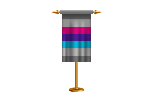 Demiandrogyne Ceremonial Flag Vector Free flag